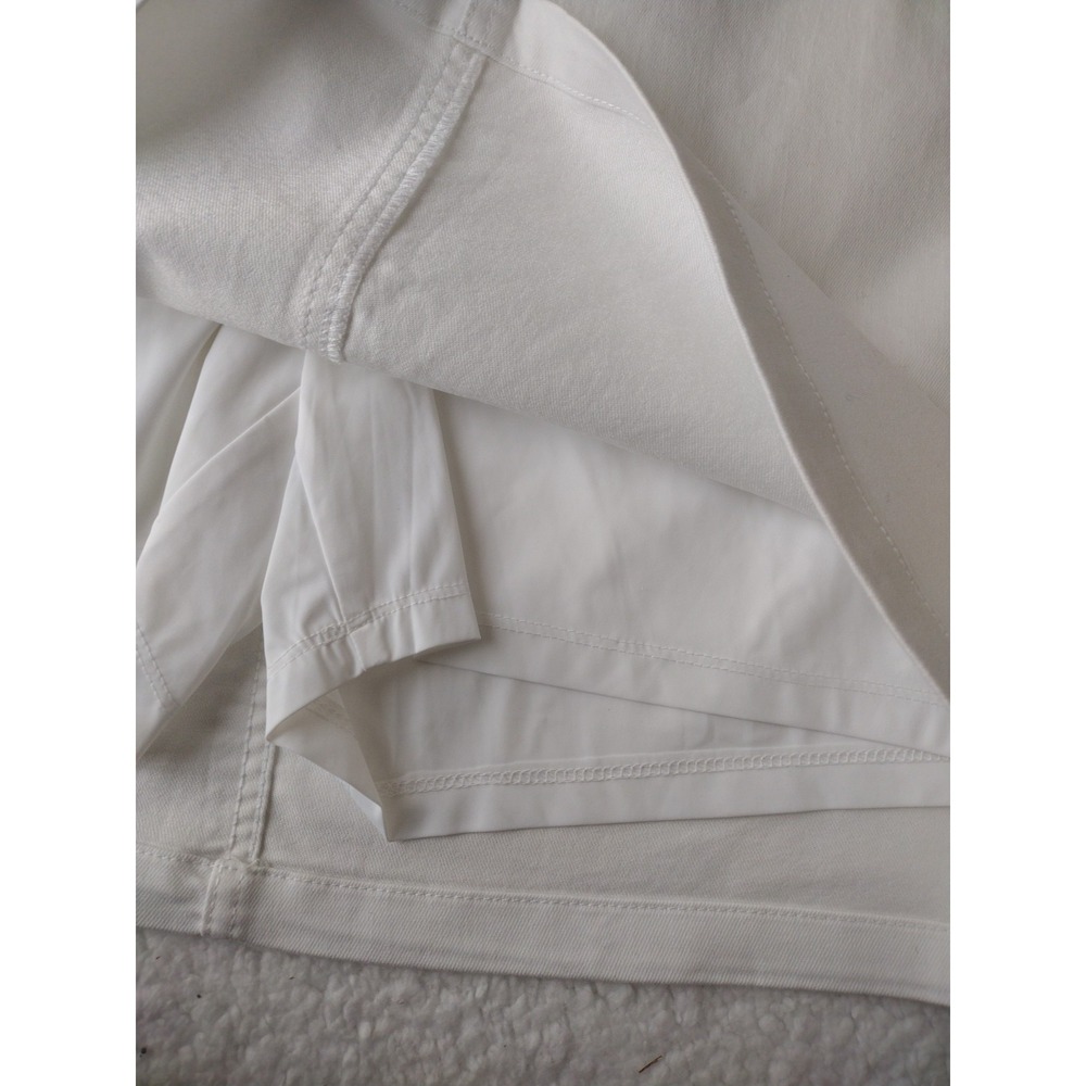 S.C. & Co Stork Women XXL White Denim Mini Pockets Casual Vacation Beach Resort - Picture 8 of 12